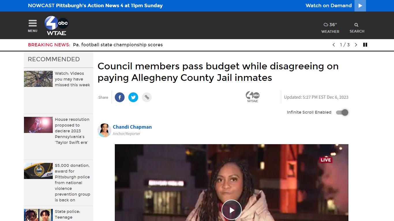 Pay for Allegheny County Jail inmates in new budget